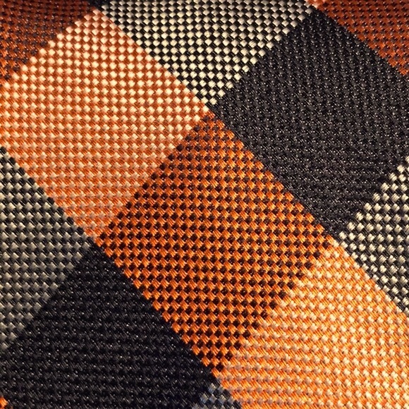 Tommy Hilfiger Silk Diamond Check Tie - Picture 9 of 9